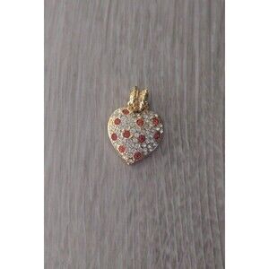 JBK - Jackie Kennedy Heart Rhinestone Pendant